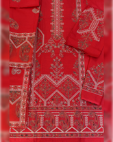 3-PC Unstitched Briza Lawn Aari work | 05